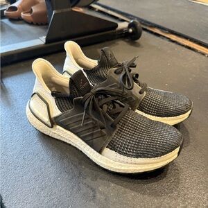 Adidas Ultraboost 19 Black and White Running Shoes